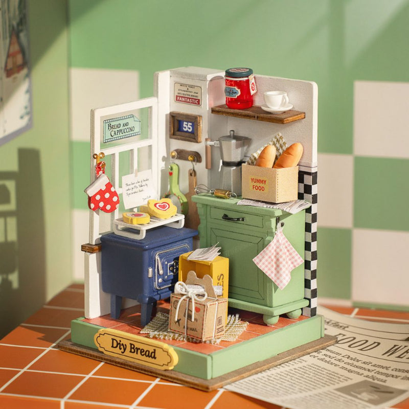 PUZZLE 3D ROBOTIME CASITA MINIATURA –  Afternoon Baking Time DS029 🍞🥐🥖