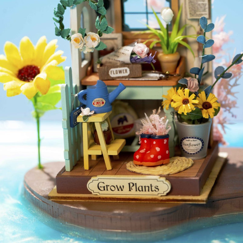 PUZZLE 3D ROBOTIME CASITA MINIATURA –  Dreaming Terrace Garden DS030 ❤️🌻🪻❤️
