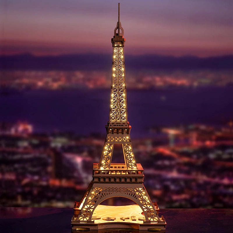 Puzzle 3D Robotime - Night Eiffel Tower TGL01 (Noche en la Torre Eiffel) 🌃🇫🇷