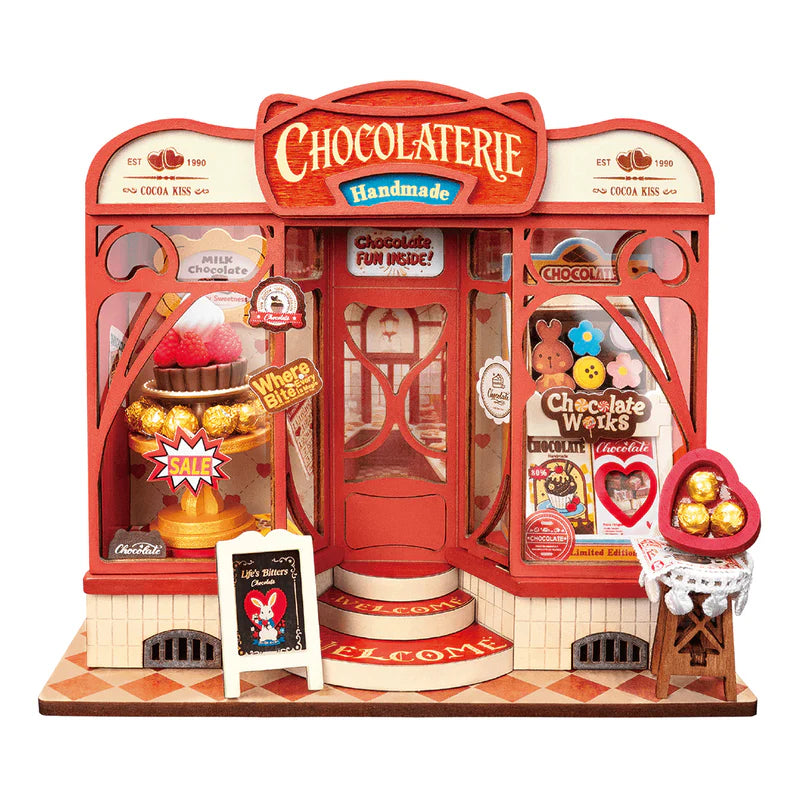 Rolife  Robotime - Puzle 3d - Casita miniatura- Tienda de Chocolates - Sweet Chocolate Shop DS046 🍬🍫