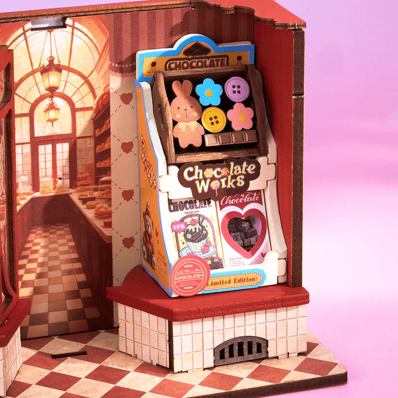 Rolife  Robotime - Puzle 3d - Casita miniatura- Tienda de Chocolates - Sweet Chocolate Shop DS046 🍬🍫