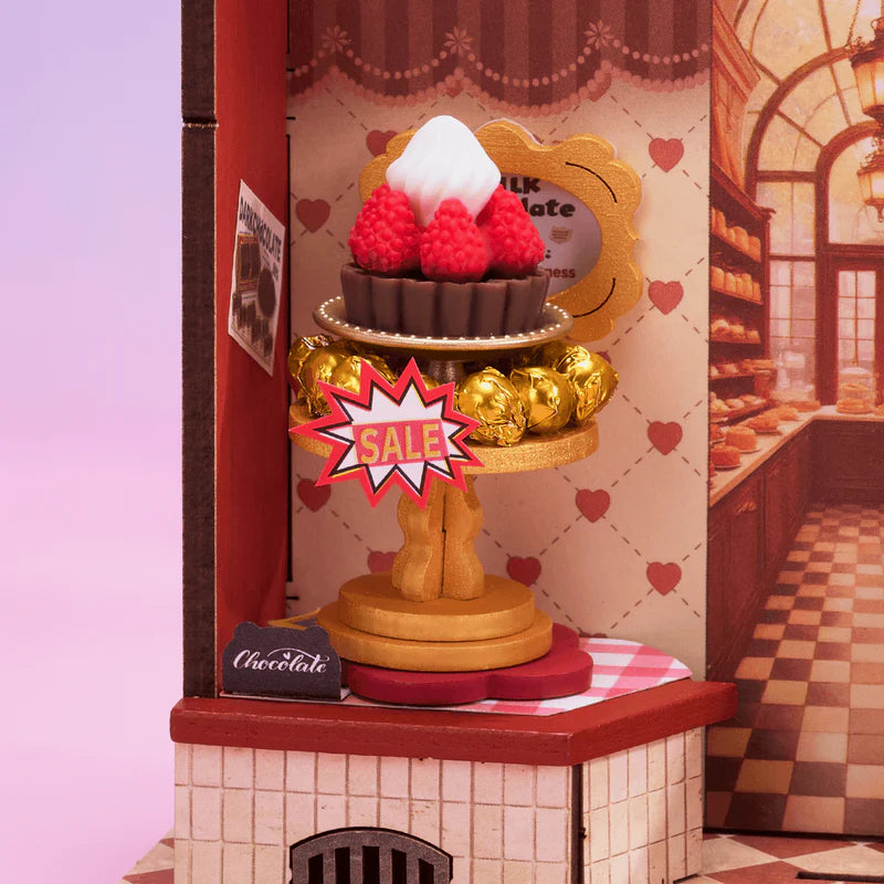 Rolife  Robotime - Puzle 3d - Casita miniatura- Tienda de Chocolates - Sweet Chocolate Shop DS046 🍬🍫