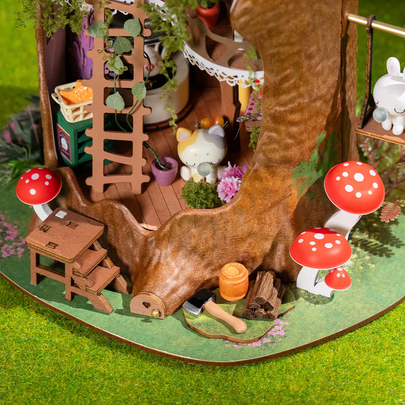 Rolife Robotime - Puzle 3d madera - Un cuento de hadas en la casa del árbol - Fairy tale Tree House DG179🧚🌳