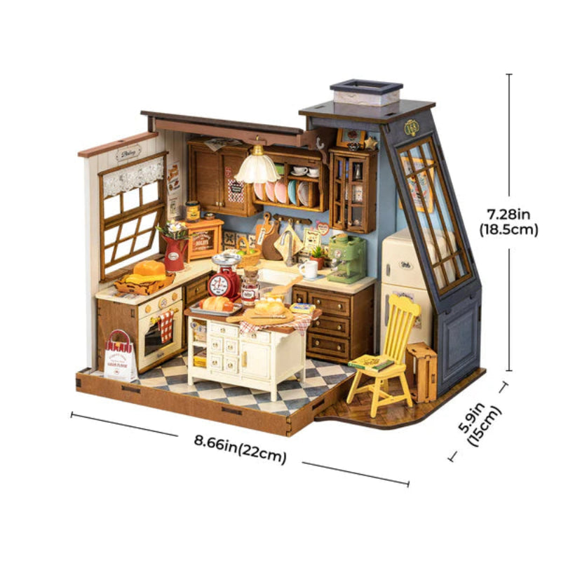Puzzle 3D Robotime Miniatura - Baking Kitchen 🍰