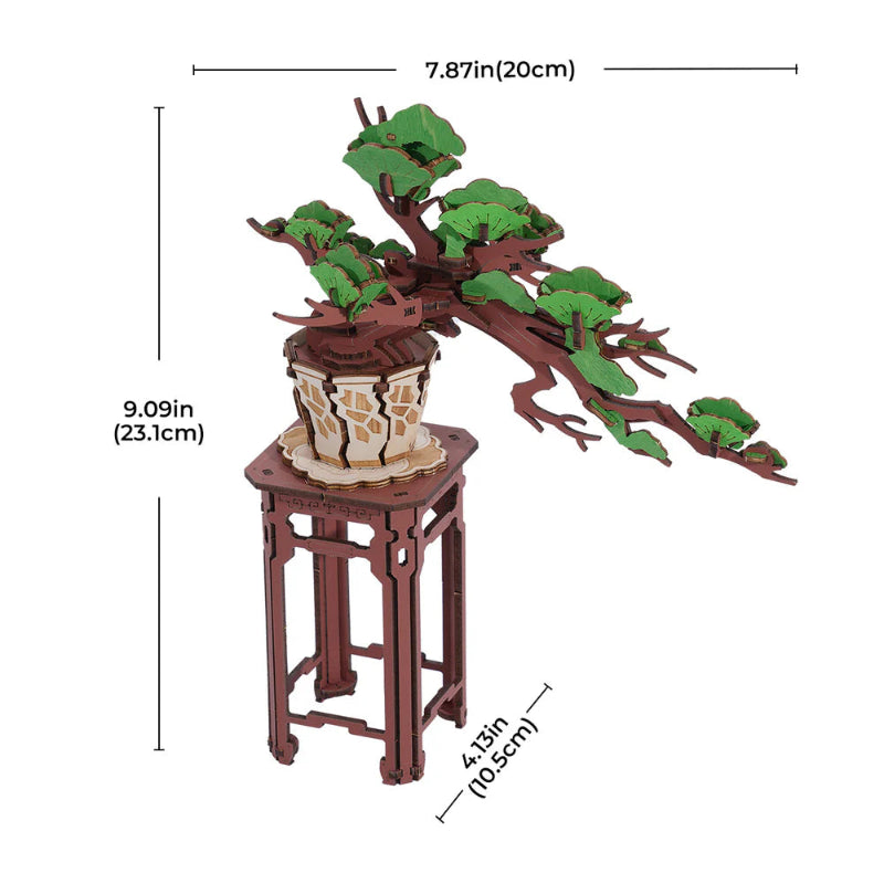 PUZLE 3D MADERA ROBOTIME - PINE BONSAI TG510 🌳