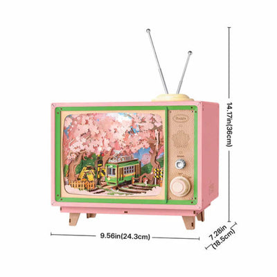Puzzle 3D Robotime Madera y caja musical - Sakura Dreamy Tour 🌸📺