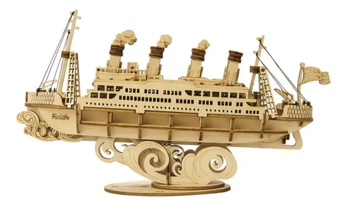 Puzzle 3D Robotime Miniatura - Cruise Ship ⚓ (Barco crucero)