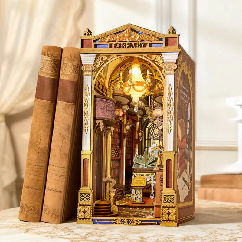 Rolife de Robotime_Puzle 3d Book Nook - Biblioteca de las Maravillas - Library of Wonders TGB16 🔮🏰