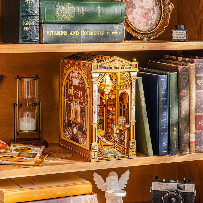 Rolife de Robotime_Puzle 3d Book Nook - Biblioteca de las Maravillas - Library of Wonders TGB16 🔮🏰
