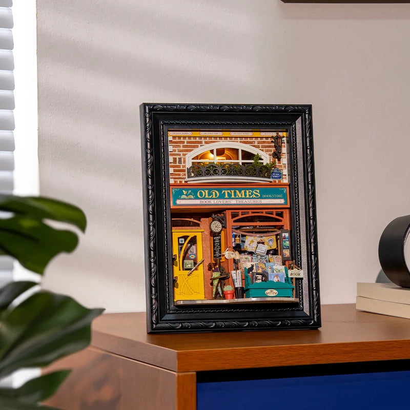 Rolife de Robotime - Booknook - Puzle 3d madera - Librería Old Times Bookstore DP004  🏛️📚