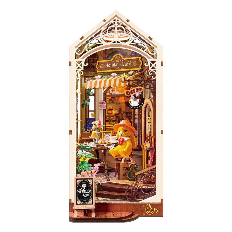 Rolife de Robotime  - Puzle 3d Book Nook - Café de Vacaciones - Holiday Cafe TGB15 🍰☕