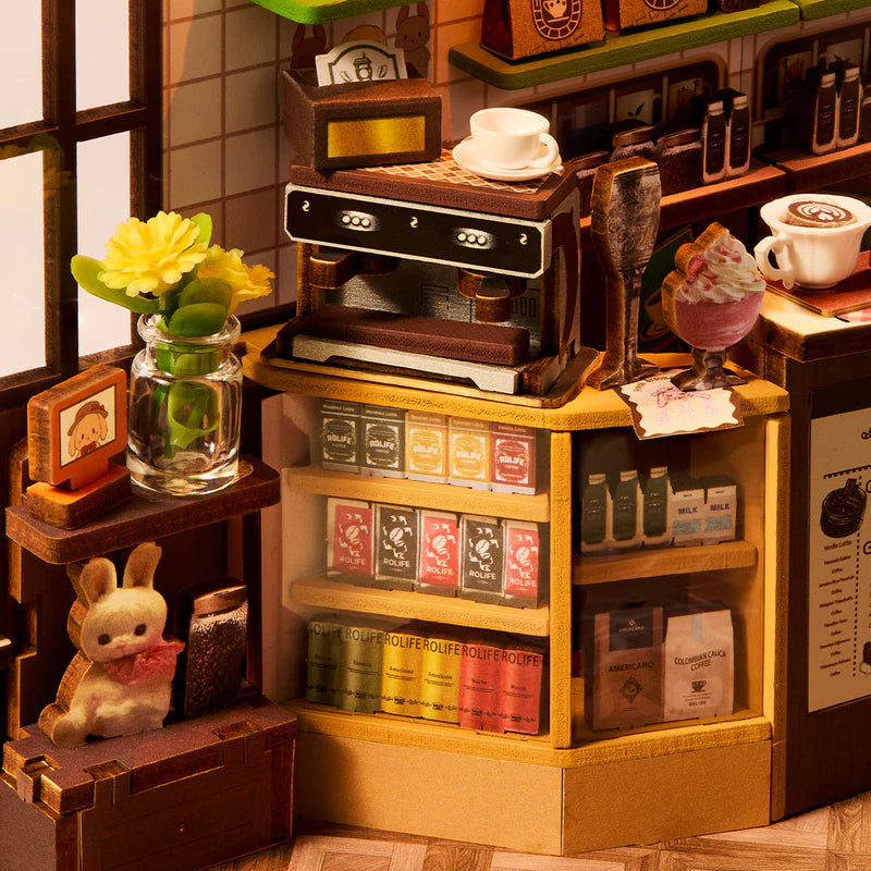 Rolife de Robotime  - Puzle 3d Book Nook - Café de Vacaciones - Holiday Cafe TGB15 🍰☕