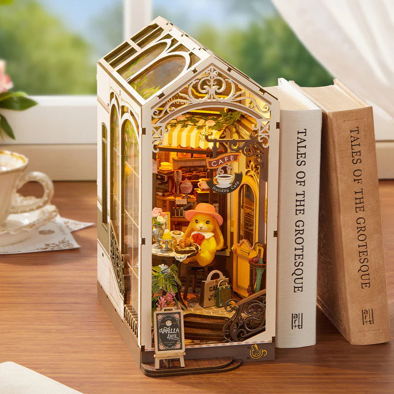 Rolife de Robotime  - Puzle 3d Book Nook - Café de Vacaciones - Holiday Cafe TGB15 🍰☕