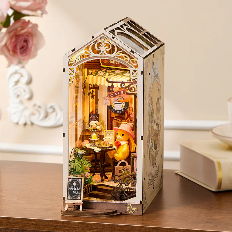 Rolife de Robotime  - Puzle 3d Book Nook - Café de Vacaciones - Holiday Cafe TGB15 🍰☕