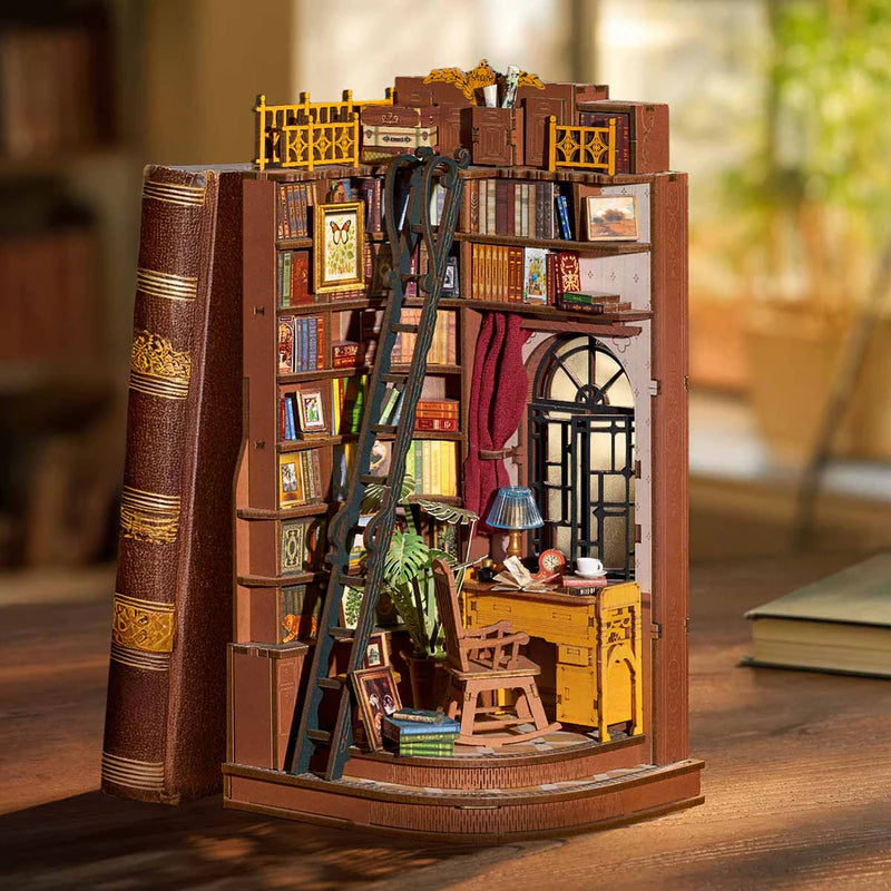 Rolife de Robotime - Puzle 3d Book Nook - Estudio del Rincón Silencioso - Silent Corner Study TGE02📖🕰️