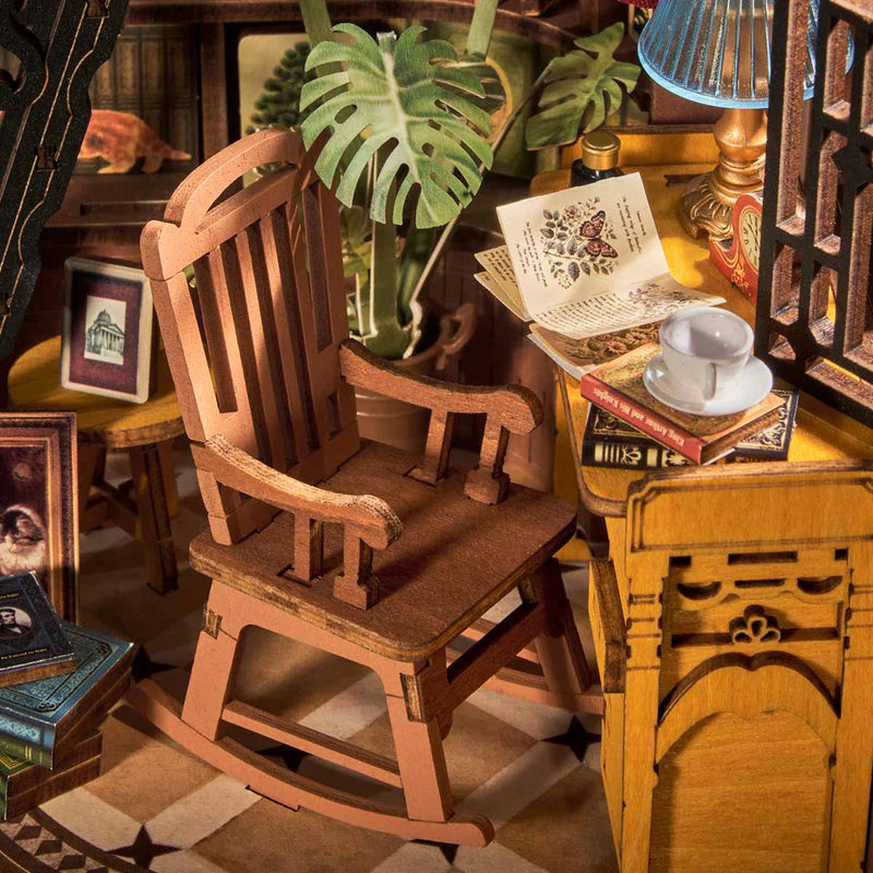 Rolife de Robotime - Puzle 3d Book Nook - Estudio del Rincón Silencioso - Silent Corner Study TGE02📖🕰️