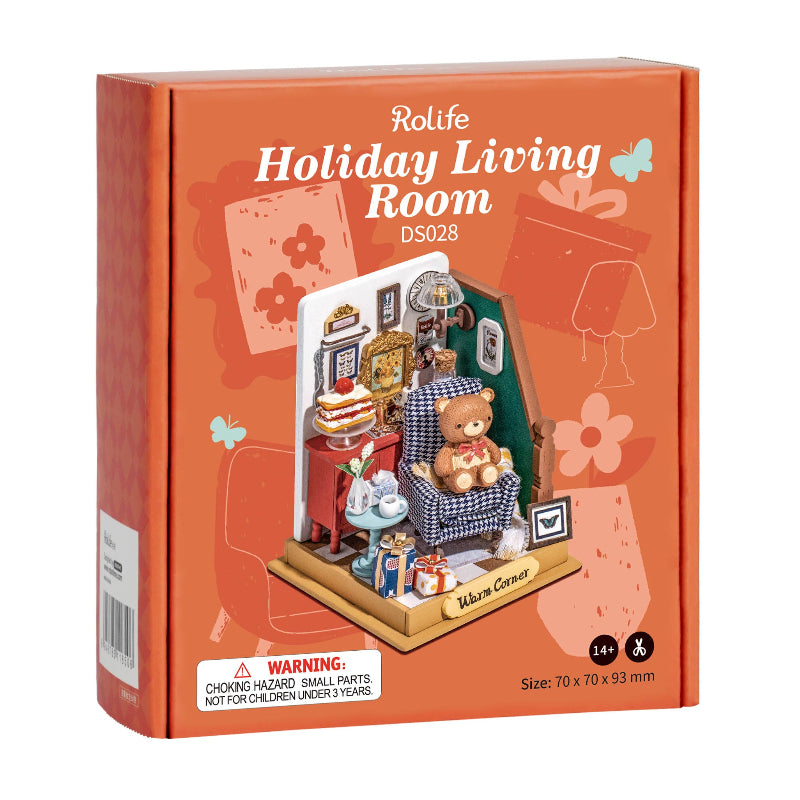 PUZZLE 3D ROBOTIME CASITA MINIATURA –  Holiday Living Room DS028🛋❤️