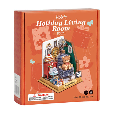PUZZLE 3D ROBOTIME CASITA MINIATURA –  Holiday Living Room DS028🛋❤️