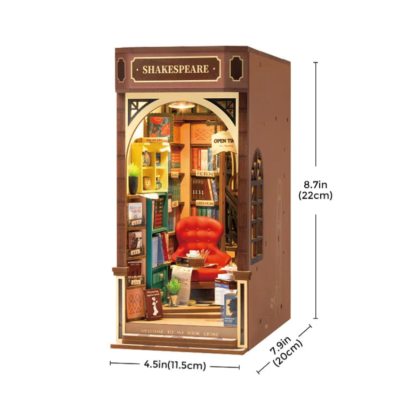 PUZZLE 3D MINIATURA ROBOTIME BOOK NOOK - BOOKSORE TGB07 📚