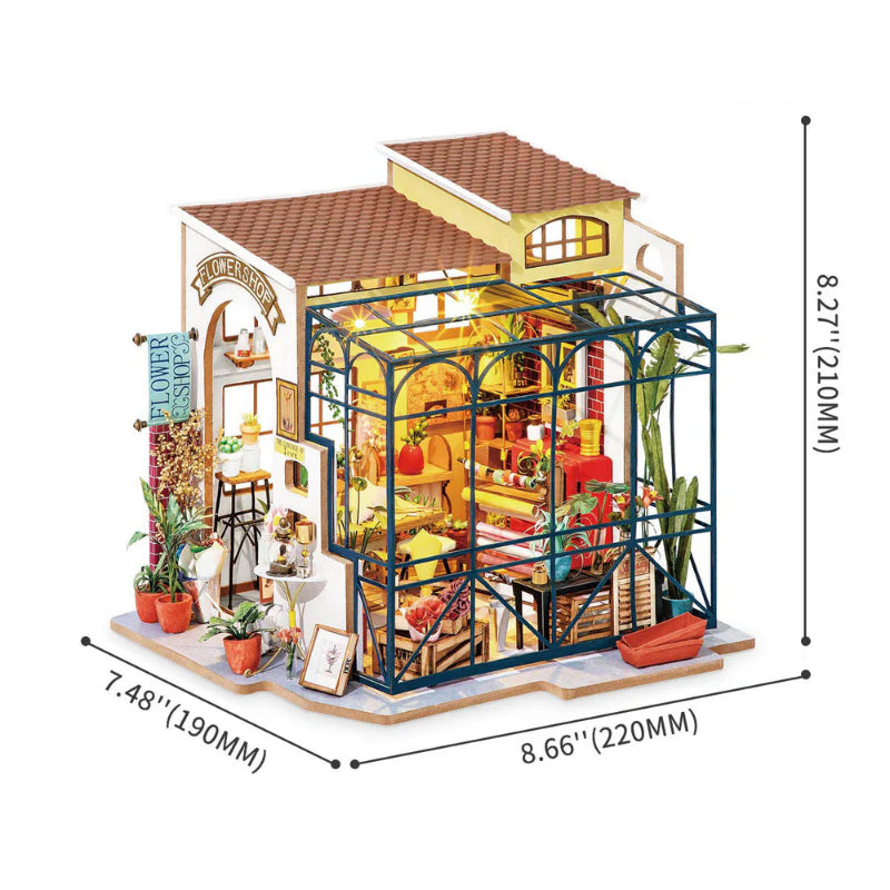 Puzzle 3D Robotime miniatura – Emily's Flower Shop - DG145