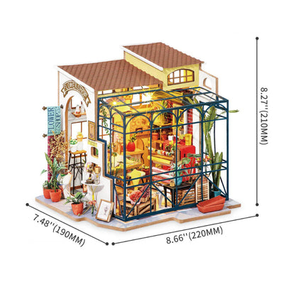 Puzzle 3D Robotime miniatura – Emily's Flower Shop - DG145