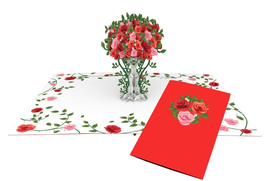 Tarjeta pop-up Kiriarte- Rosas 🌹