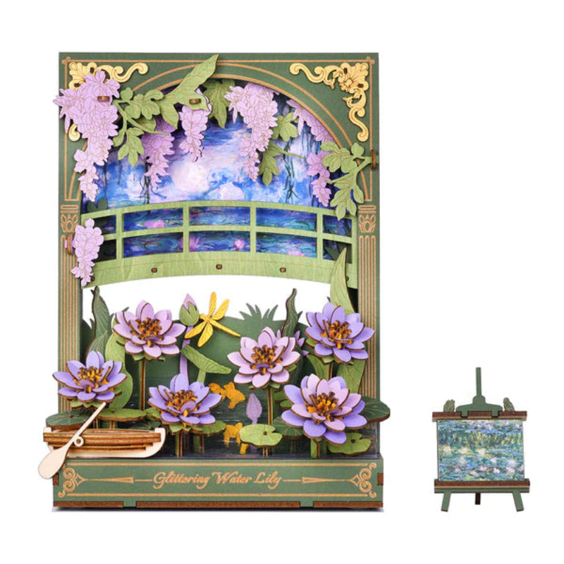 Puzzle 3D Robotime Miniatura - Glittering Water Lily 🌸