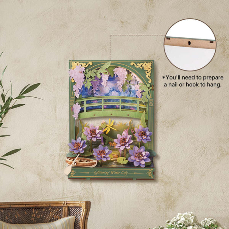 Puzzle 3D Robotime Miniatura - Glittering Water Lily 🌸