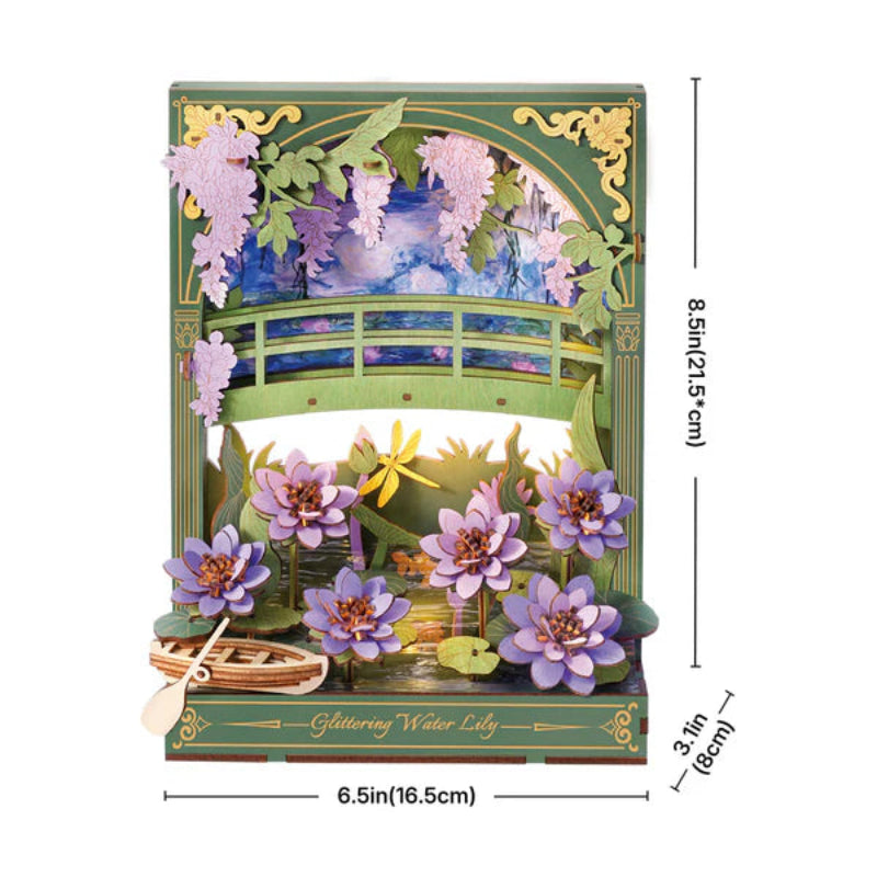 Puzzle 3D Robotime Miniatura - Glittering Water Lily 🌸