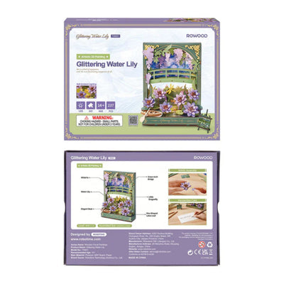 Puzzle 3D Robotime Miniatura Glittering Water Lily 🌸 Wood and Music Puzzle 3D Robotime Miniatura Glittering Water Lily 🌸 Wood and Music