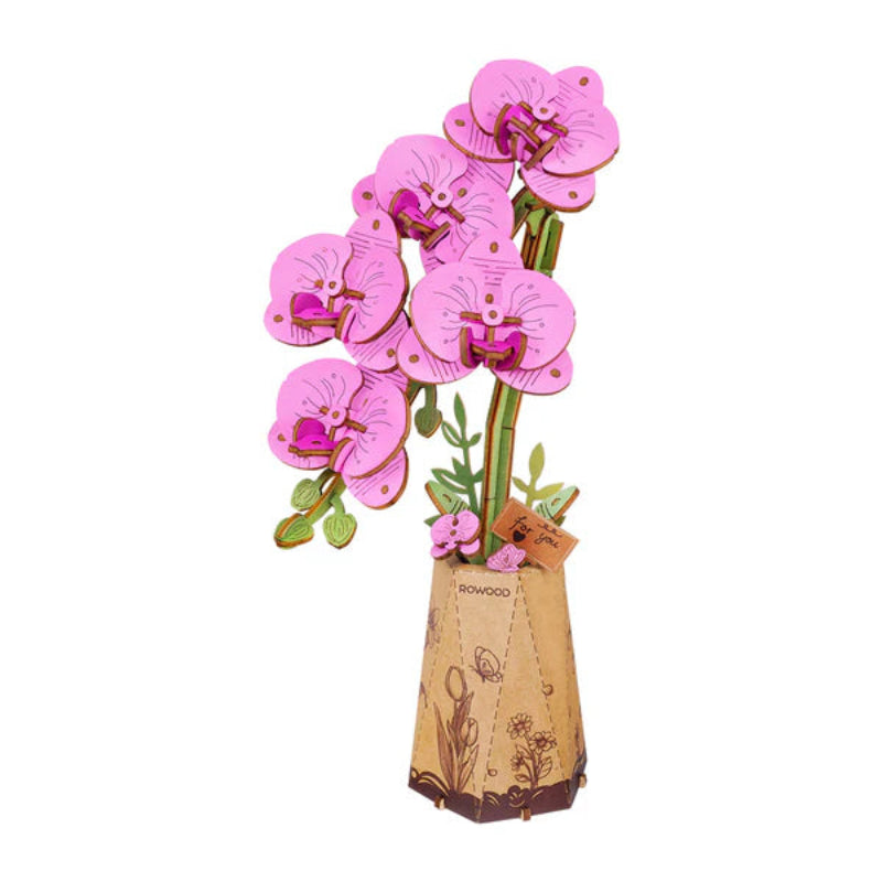 Puzzle 3D Robotime Miniatura - Purple Moth Orchid 💜