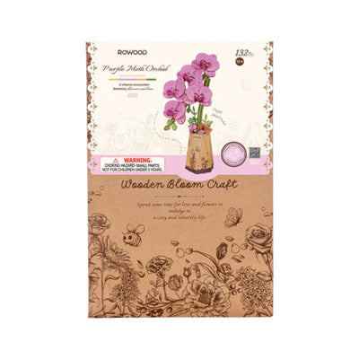 Puzzle 3D Robotime Miniatura - Purple Moth Orchid 💜