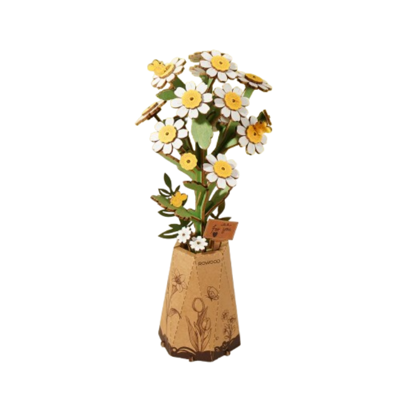 PUZZLE 3D MADERA ROBOTIME - ROWOOD Chamomile TW061 🌼 Flor de manzanilla