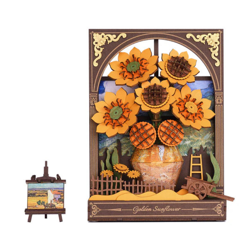 Puzzle 3D Robotime Madera- Golden Sunflower 🌻 (TH002)