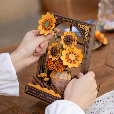 Puzzle 3D Robotime Madera- Golden Sunflower 🌻 (TH002)