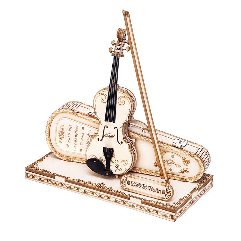 PUZZLE 3D MADERA ROBOTIME - Violin Capriccio TG604K (Violín) 🎻🎼