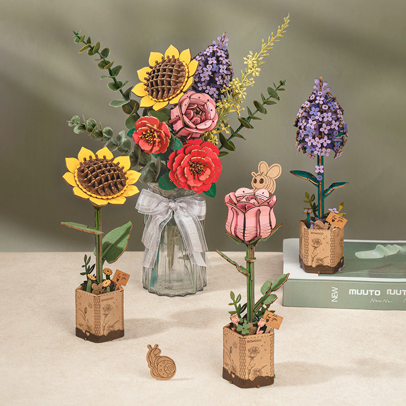 PUZZLE 3D MADERA ROBOTIME - ROWOOD Lilac (Lila) TW021 🪻💜 – Wood