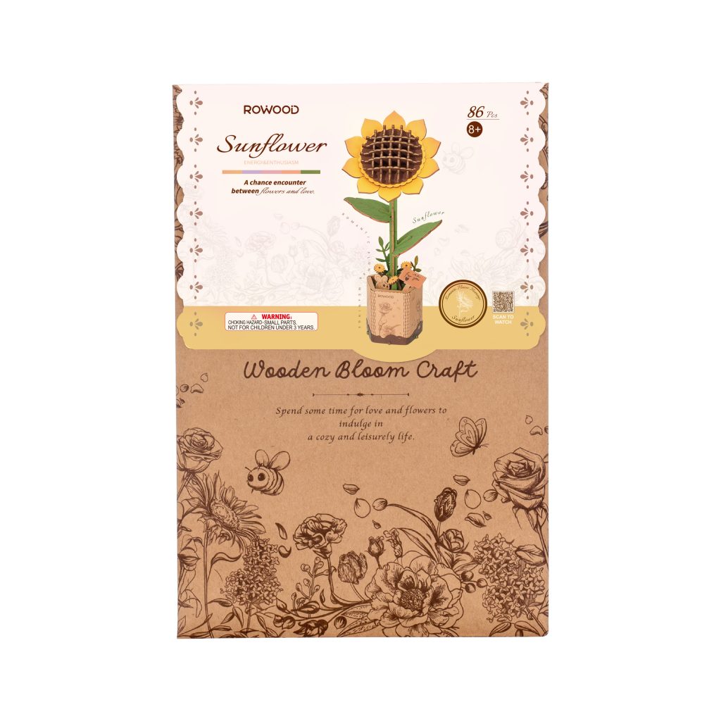 PUZZLE 3D MADERA ROBOTIME - ROWOOD Sunflower (Girasol)TW011 🌻💛