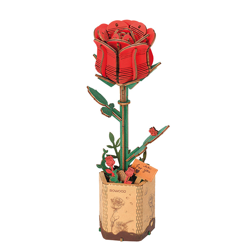 PUZZLE 3D MADERA ROBOTIME - ROWOOD Red Rose TW042 🌹