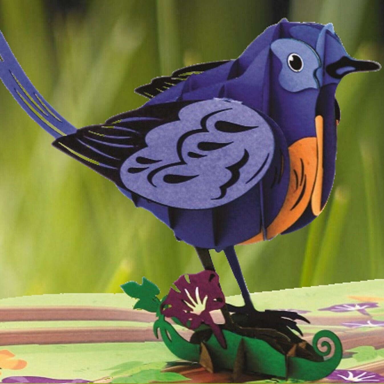 Tarjeta pop-up Kiriarte- Pájaro Azul 🪽🔵