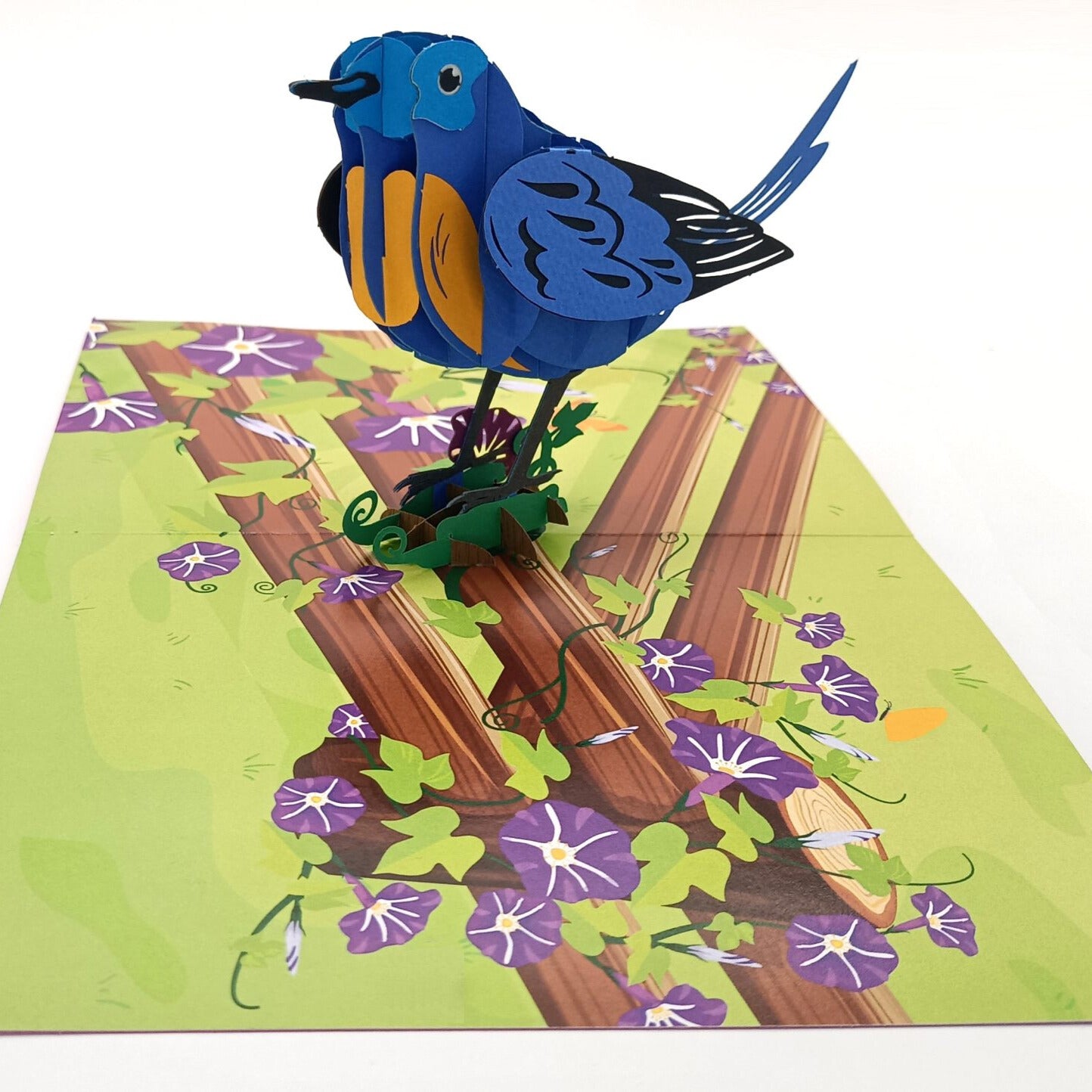 Tarjeta pop-up Kiriarte- Pájaro Azul 🪽🔵