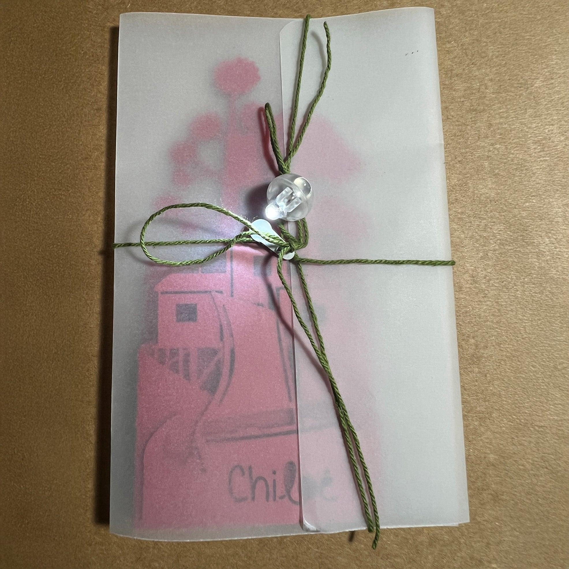 Tarjeta pop up Papelúdico Plisado - Chiloé 🇨🇱