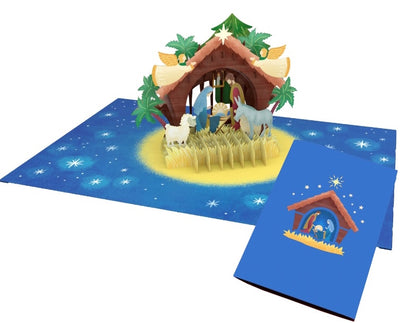 Tarjeta navideña pop-up Kiriarte- Natividad 🌟😇