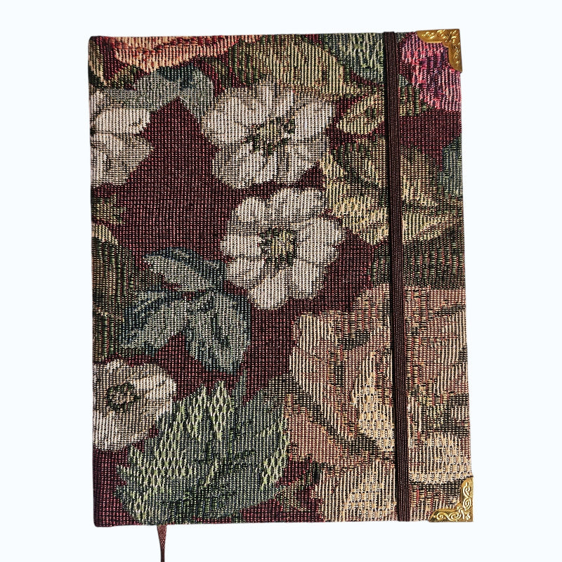 Tiaremac - Agenda "Flora" artesanal - Vintage - Hecha a mano en Chile 🇨🇱 💐📖