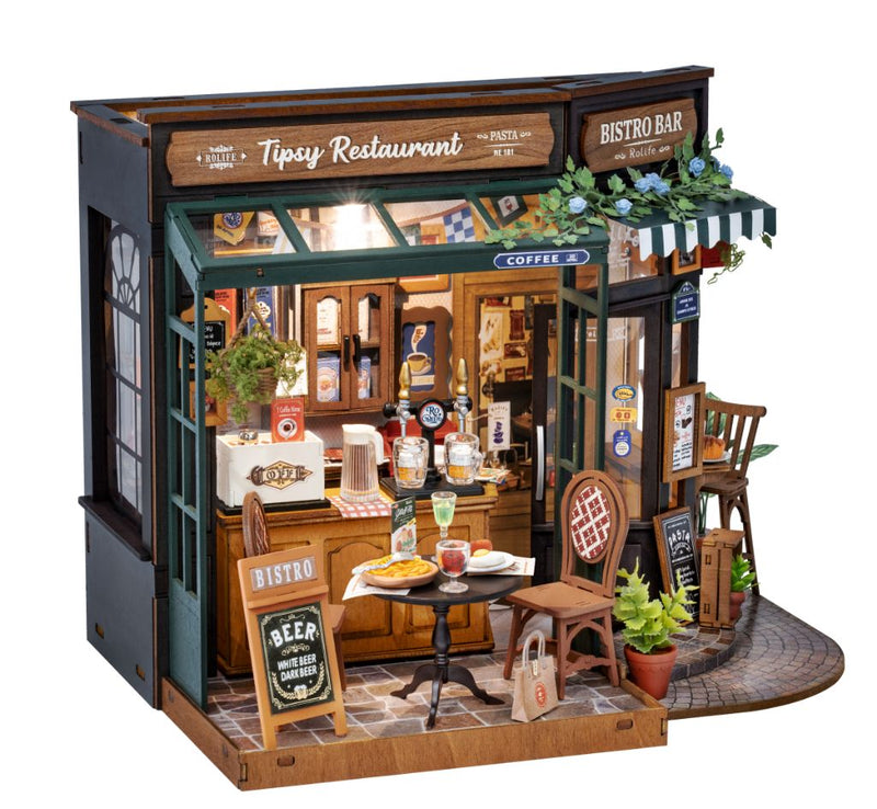 PUZZLE 3D ROBOTIME CASITA MINIATURA - Tipsy Restaurant DG167 🍽️