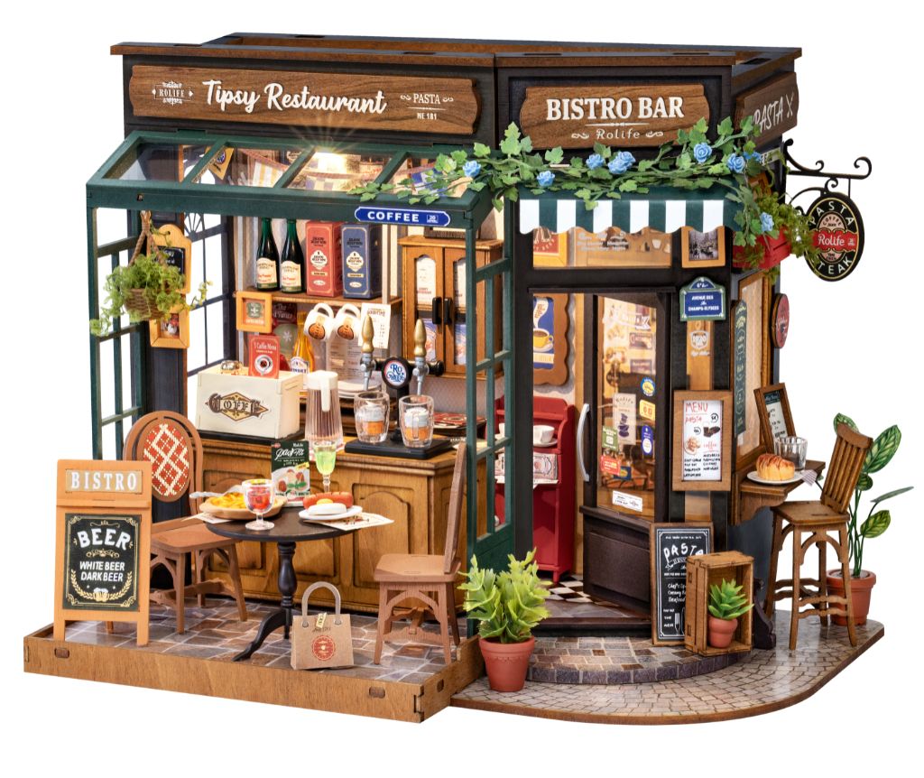 PUZZLE 3D ROBOTIME CASITA MINIATURA - Tipsy Restaurant DG167 🍽️