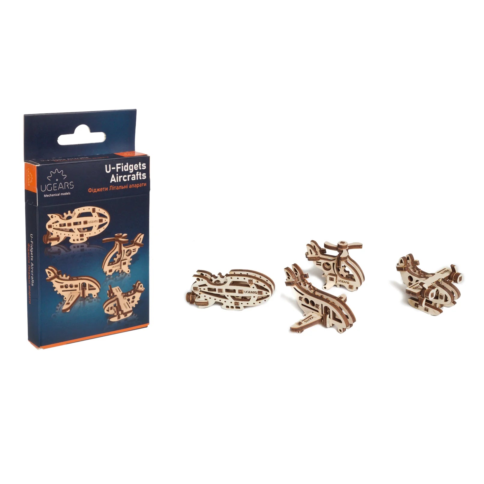 Puzle 3D de madera mecánico UGEARS- U-Aircrafts (AVIONCITOS) ✈️