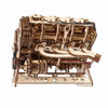 Puzle 3D de madera- Motor V8- Ugears 🔩 🚗