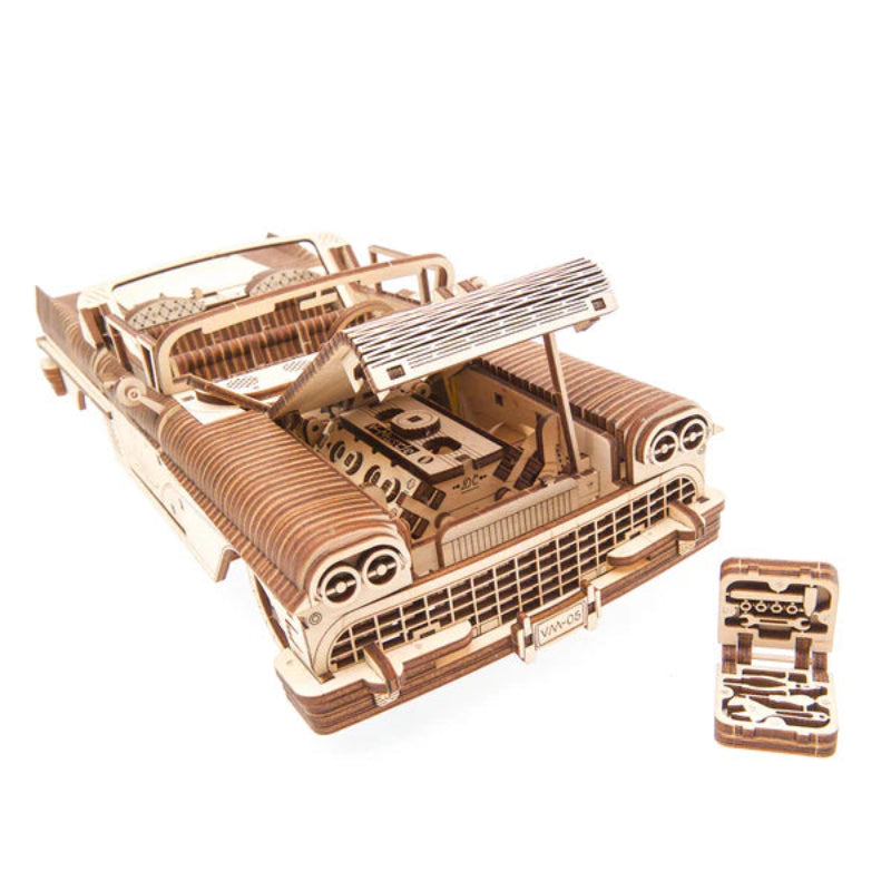Ugears Puzle 3D de madera - Cabriolet de Ensueño VM-05 🚗💨