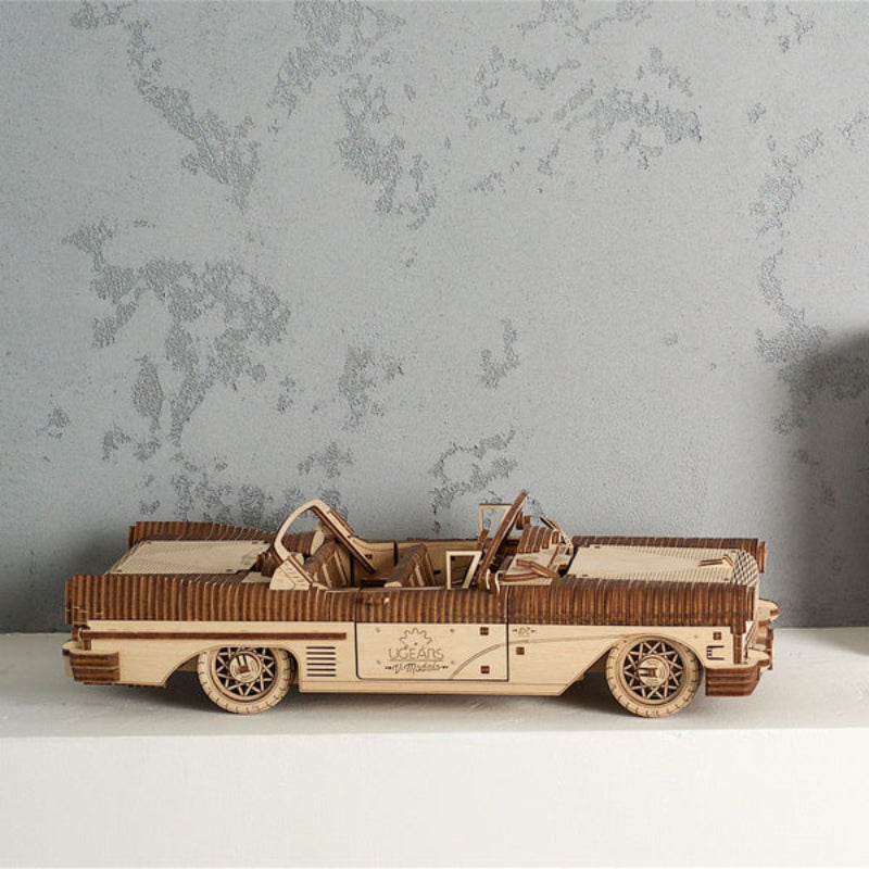 Ugears Puzle 3D de madera - Cabriolet de Ensueño VM-05 🚗💨